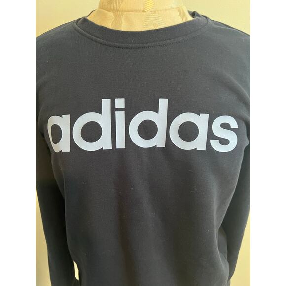 Adidas Navy Crewneck Sweatshirt Small - Picture 2 of 7